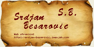 Srđan Besarović vizit kartica